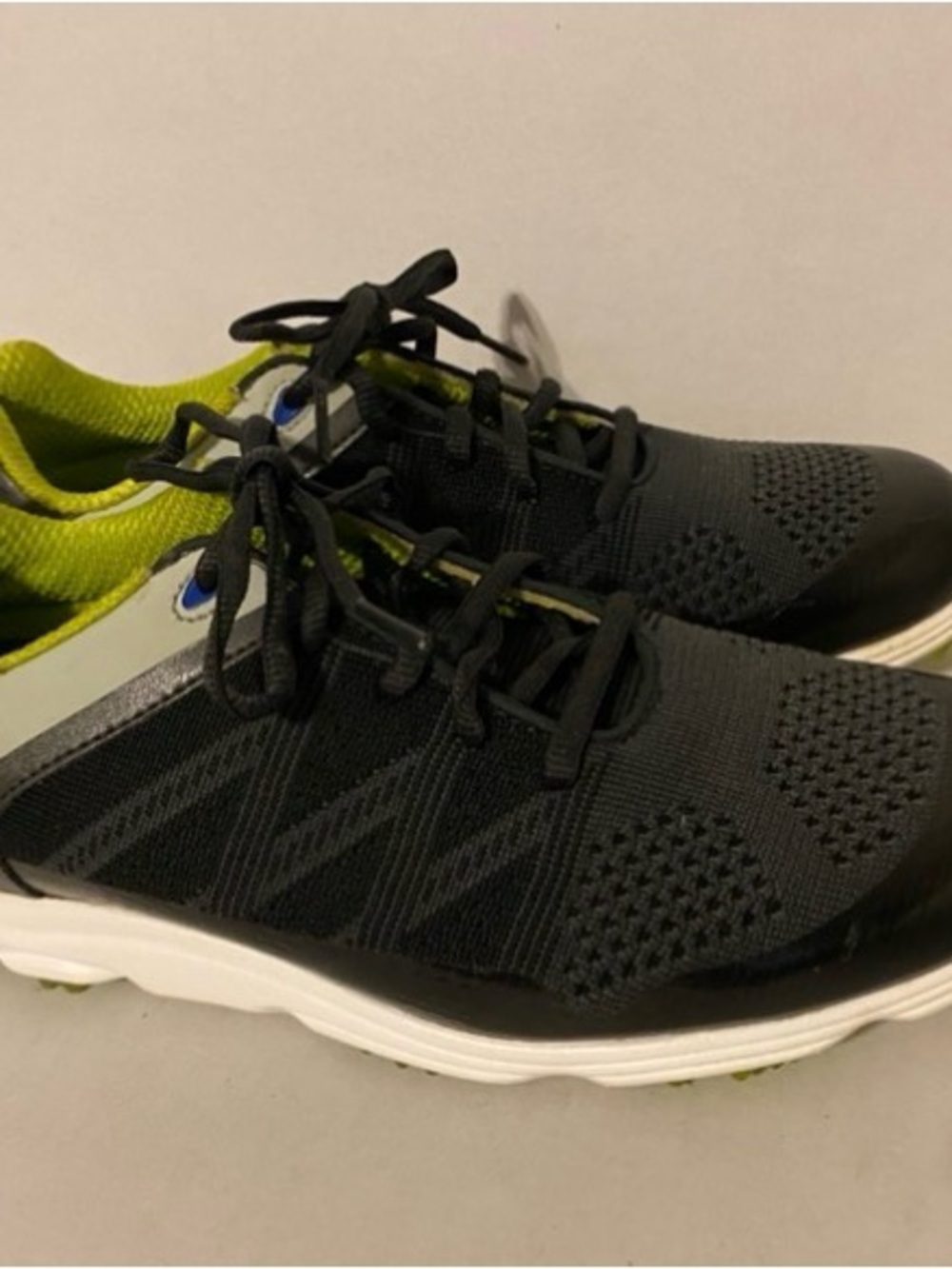 FootJoy Black Athletic Sneakers with Lime Interior rubber spikes